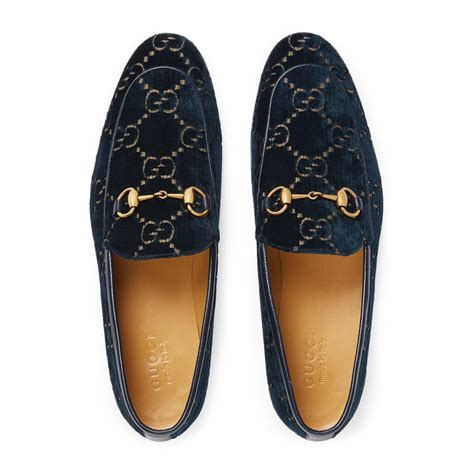 gucci jordaan blue|gucci jordaan velvet loafer.